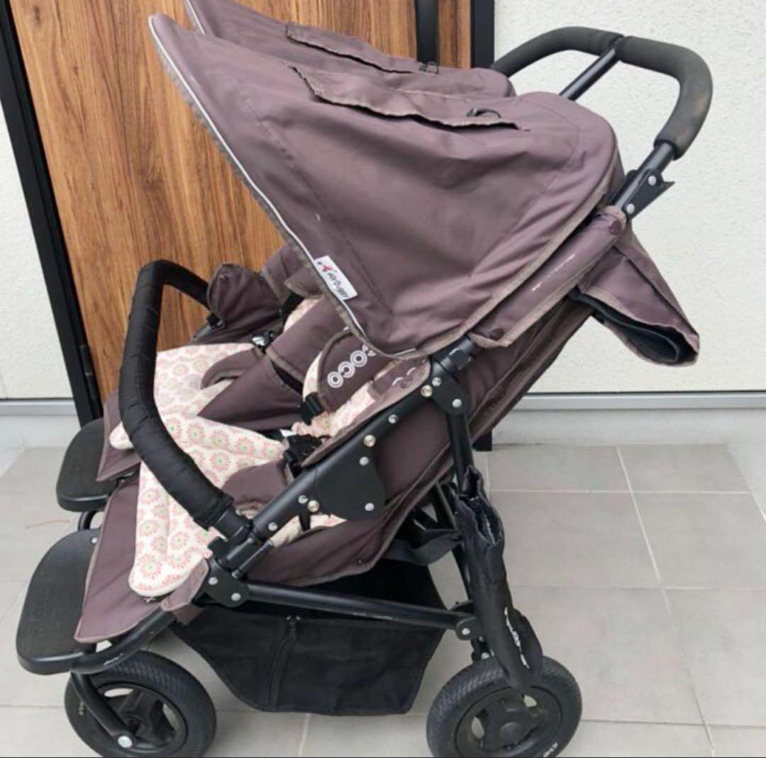 ⭐️最終値下げ　Air Buggy ココダブル　ベビーカー　双子　タイヤ付