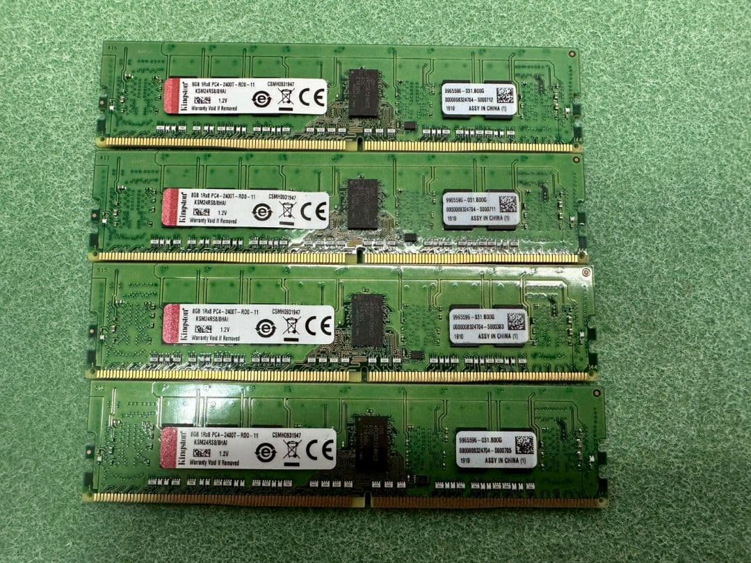 Kingston8GB×4 32GB 1Rx8 PC4-2400T-RDO-1