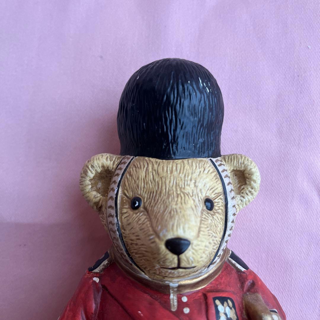 加藤工芸　KATO KOGEI テディベア　イギリス　兵隊　置物　ハンドプリント
