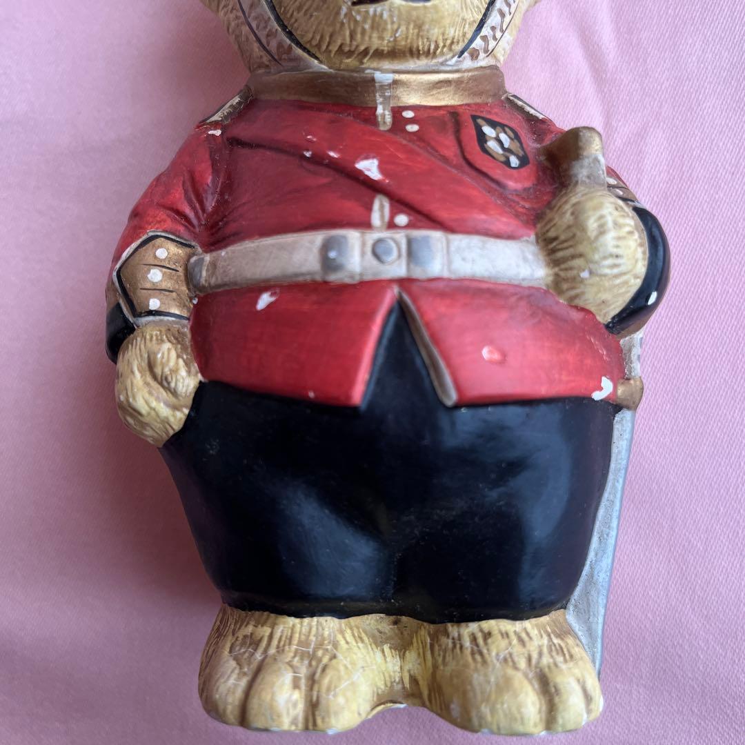 加藤工芸　KATO KOGEI テディベア　イギリス　兵隊　置物　ハンドプリント