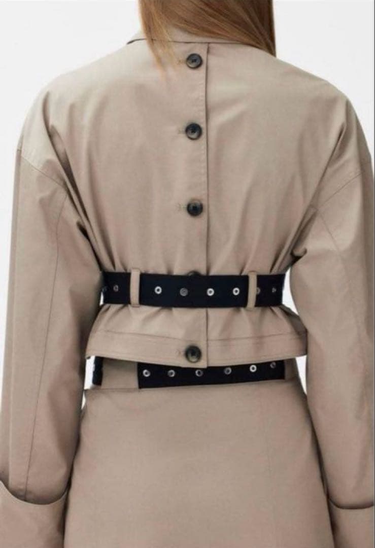 美品 rokh コラボ ツイルクロップドジャケット ジャケット S ロク