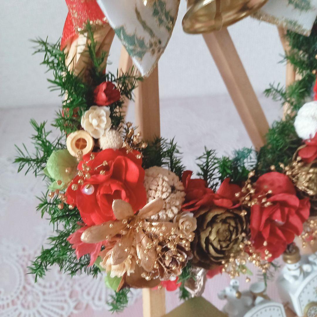No168 おっきいリボンが超カワイイ❤︎クリスマスリース 2024