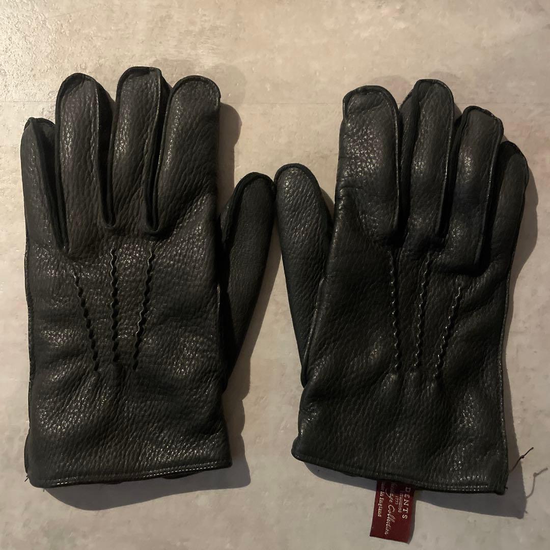 DENTS レザーグローブ　手袋　ブラック