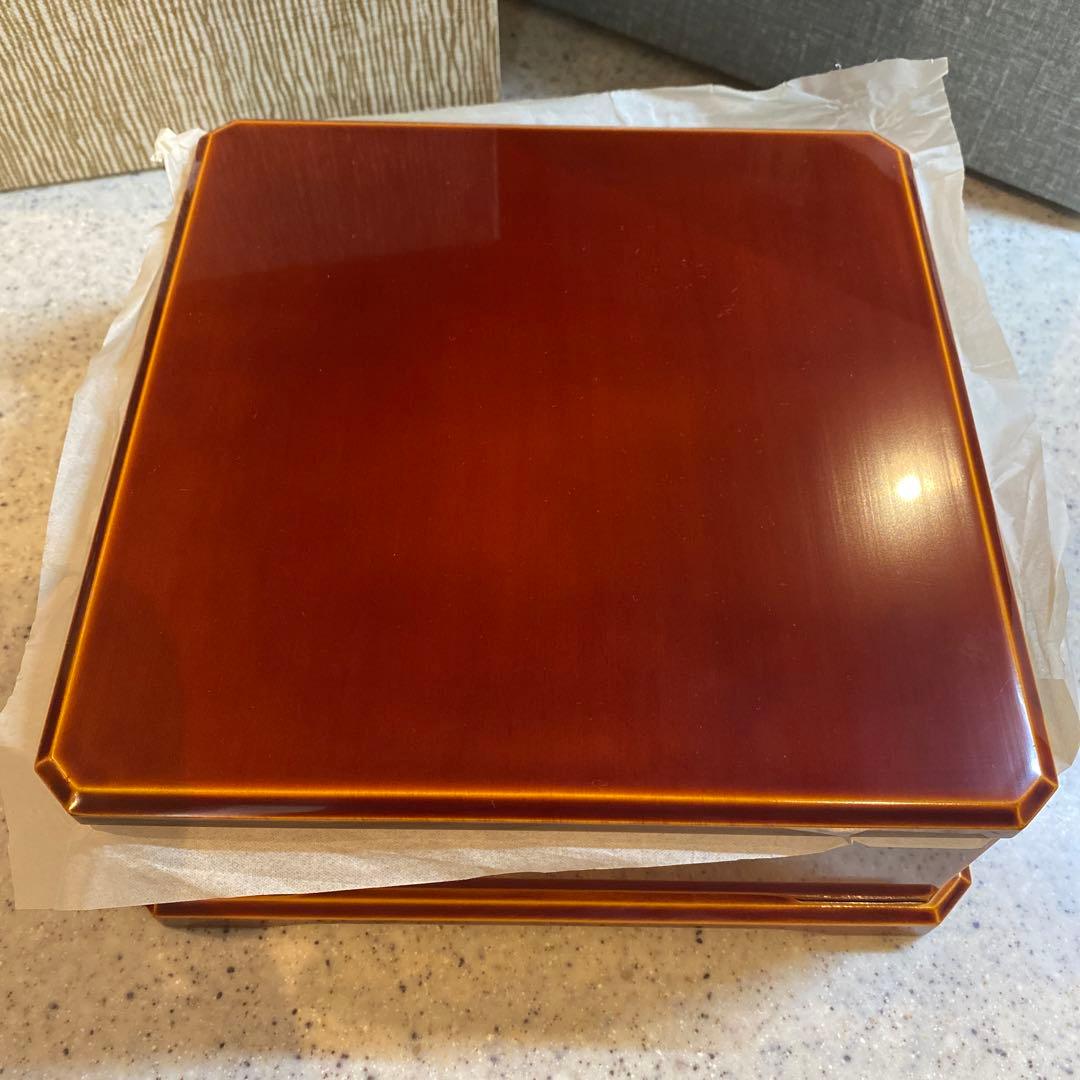 飛騨　春慶塗　持ち手付き三段お重など4種類セット