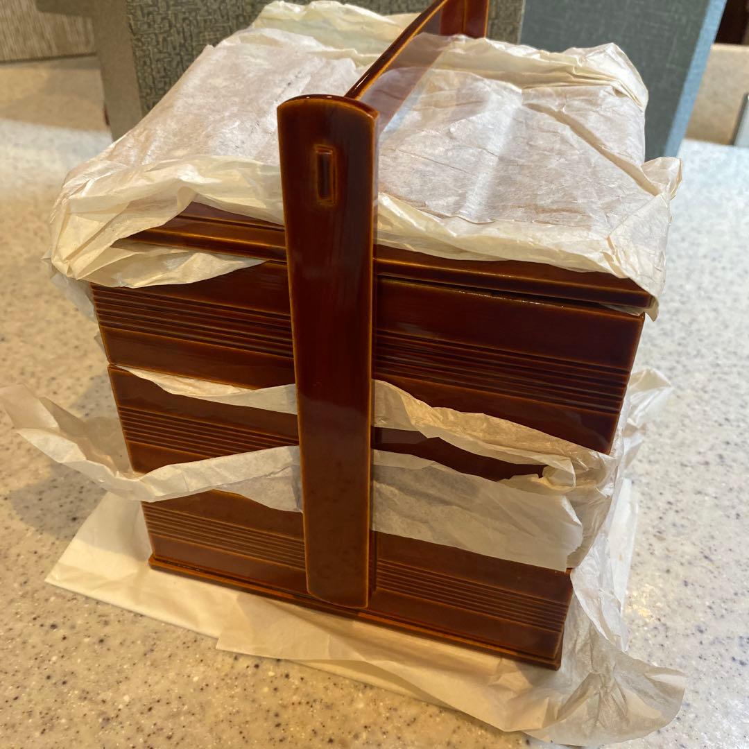 飛騨　春慶塗　持ち手付き三段お重など4種類セット