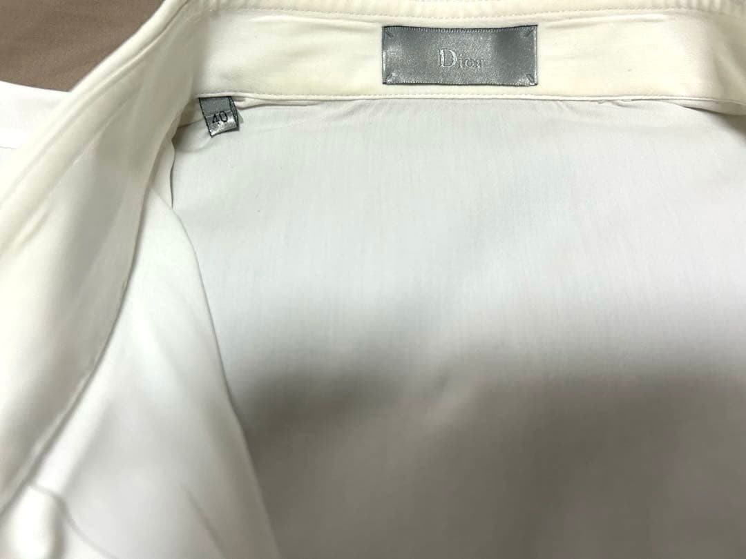 Dior homme 白シャツ bee白刺繍 サイズ40