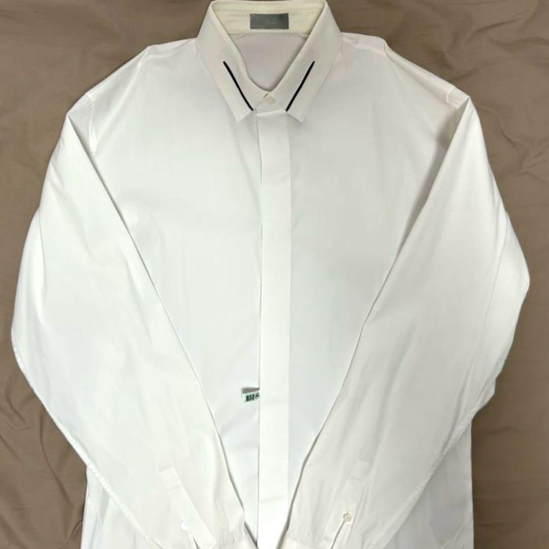 Dior homme 白シャツ bee白刺繍 サイズ40