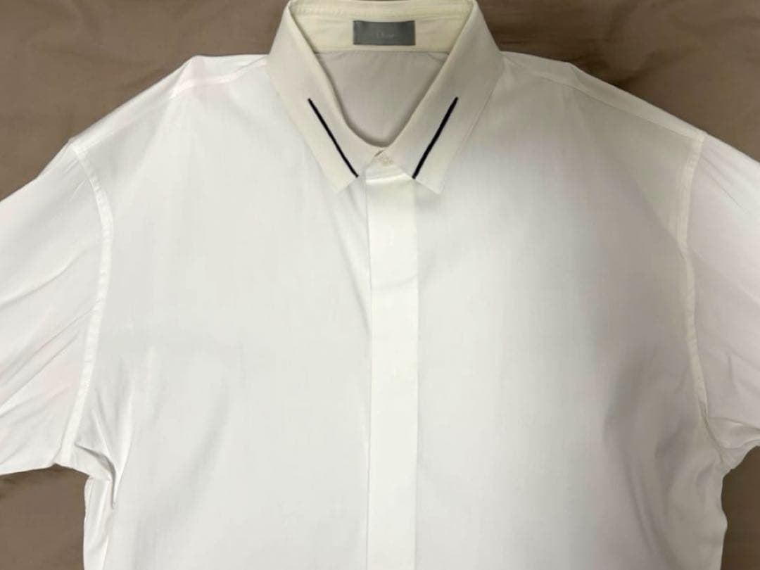 Dior homme 白シャツ bee白刺繍 サイズ40