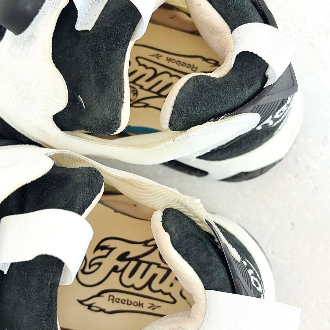 リーボック インスタポンプフューリー スニーカー ブラック ホワイト 26cm