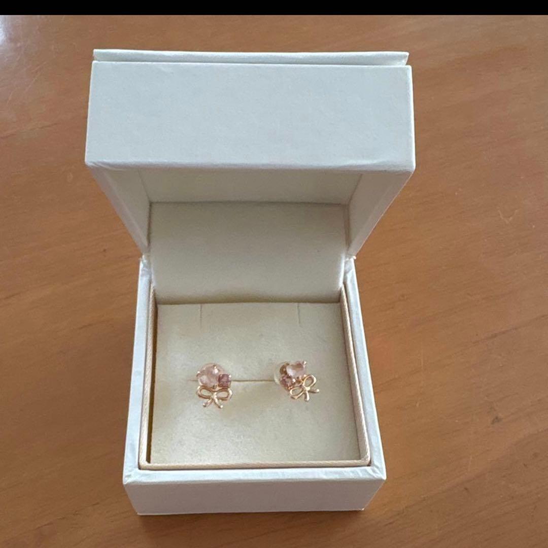 サマンサティアラ Samantha Tiara 18金 リボン ピアス