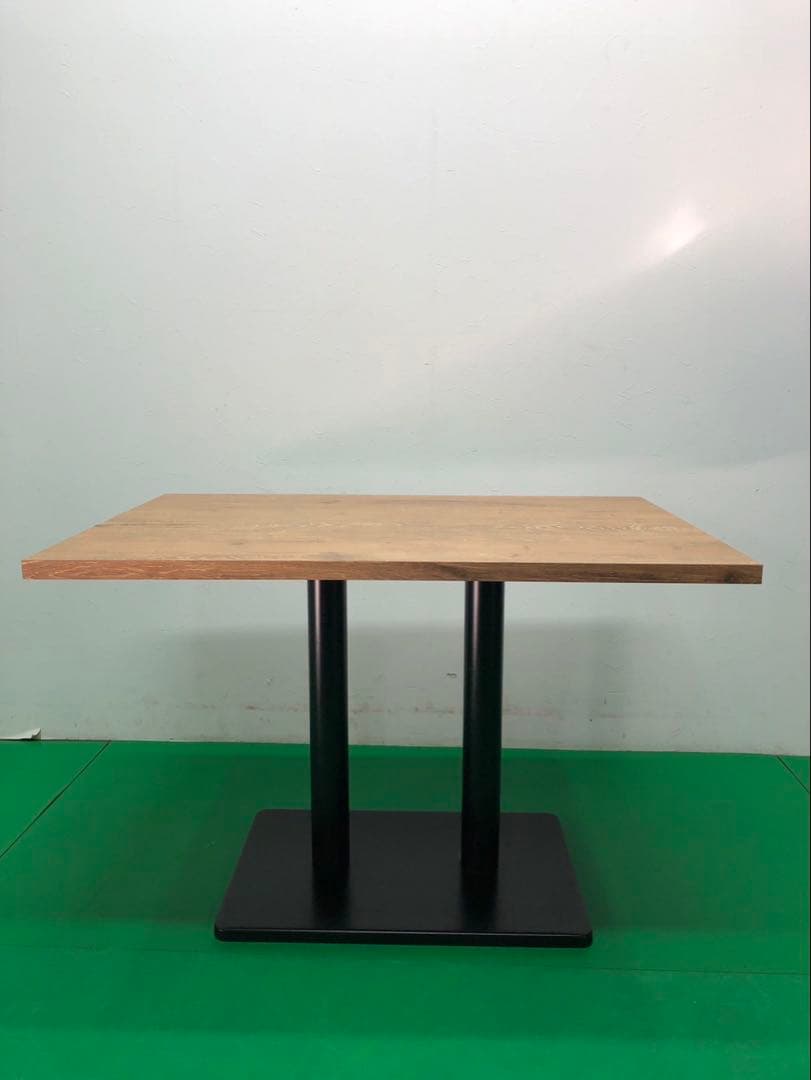 ☆地域限定送料無料☆木製テーブル 脚一体型③750×1100×730