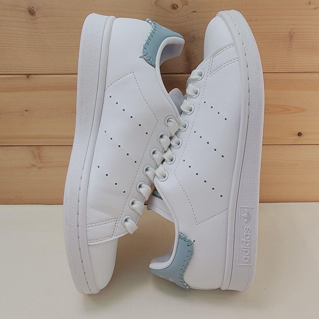アディダス スタンスミス ホワイト/水色 24.5cm