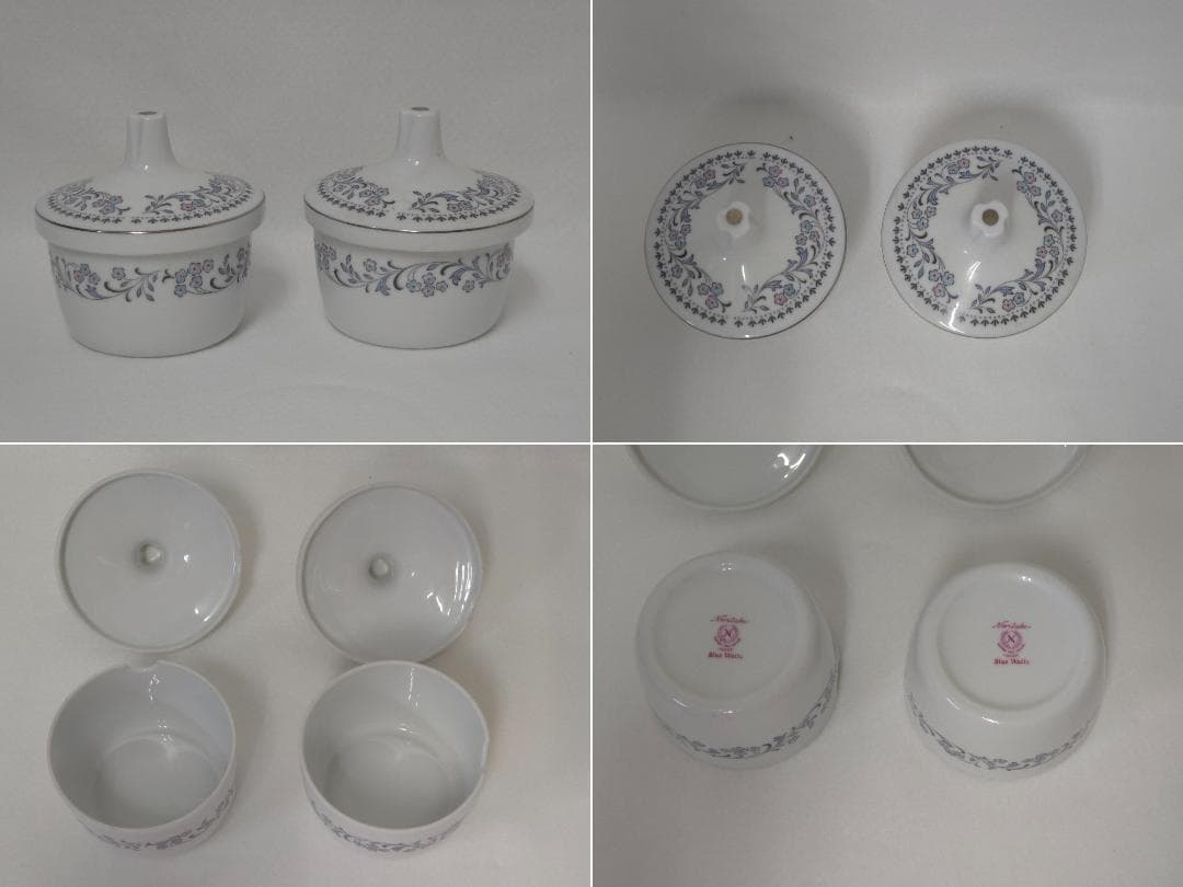 M▽ノリタケ ブルーワルツ プレート ボウル カップ＆ソーサー (38112)