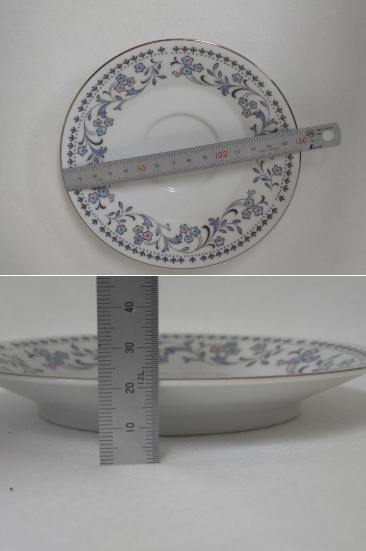 M▽ノリタケ ブルーワルツ プレート ボウル カップ＆ソーサー (38112)