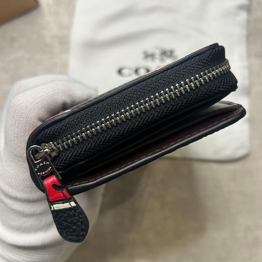 新品 未使用 人気 コーチ COACH タビー いちご柄 財布 黒