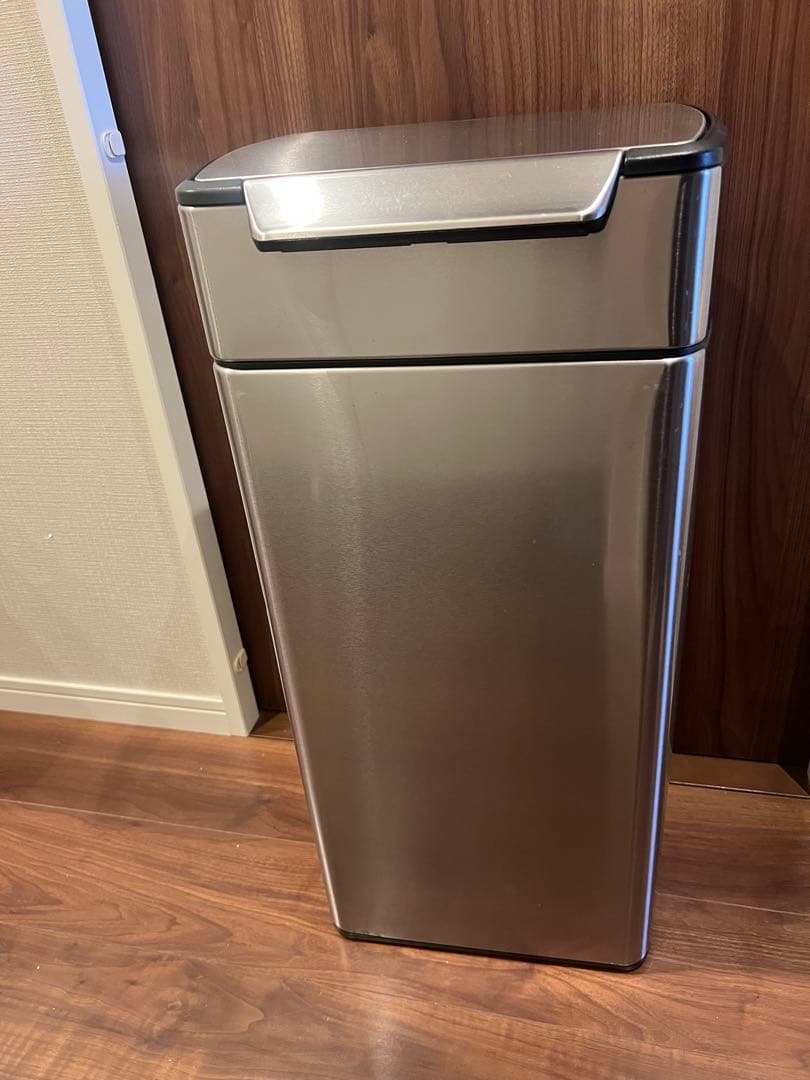 シルバー ステンレス ごみ箱 蓋付き 幅34cm
