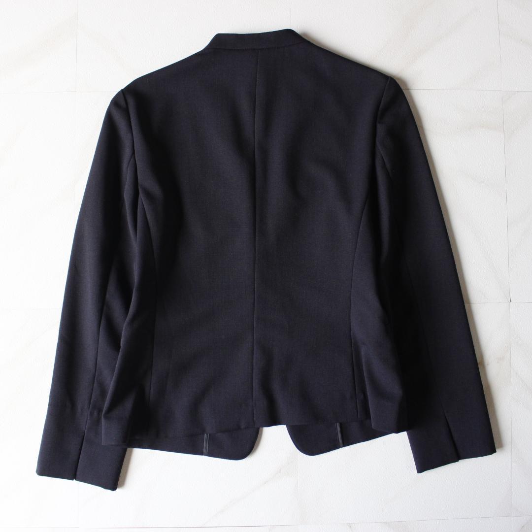 EMMAJAMES セットアップスーツ S ノーカラージャケット パンツ 紺色