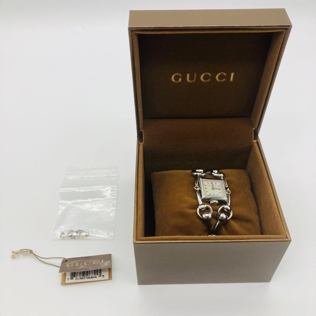GUCCI グッチ 腕時計 クォーツ シニョーリア 116.5 シェル文字盤