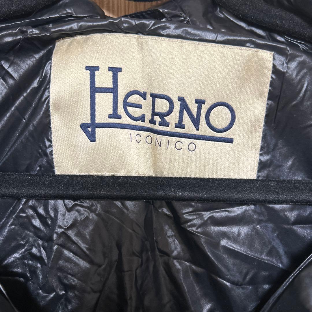 Herno ブラック ダウンベスト ショートスリーブ　サイズ40