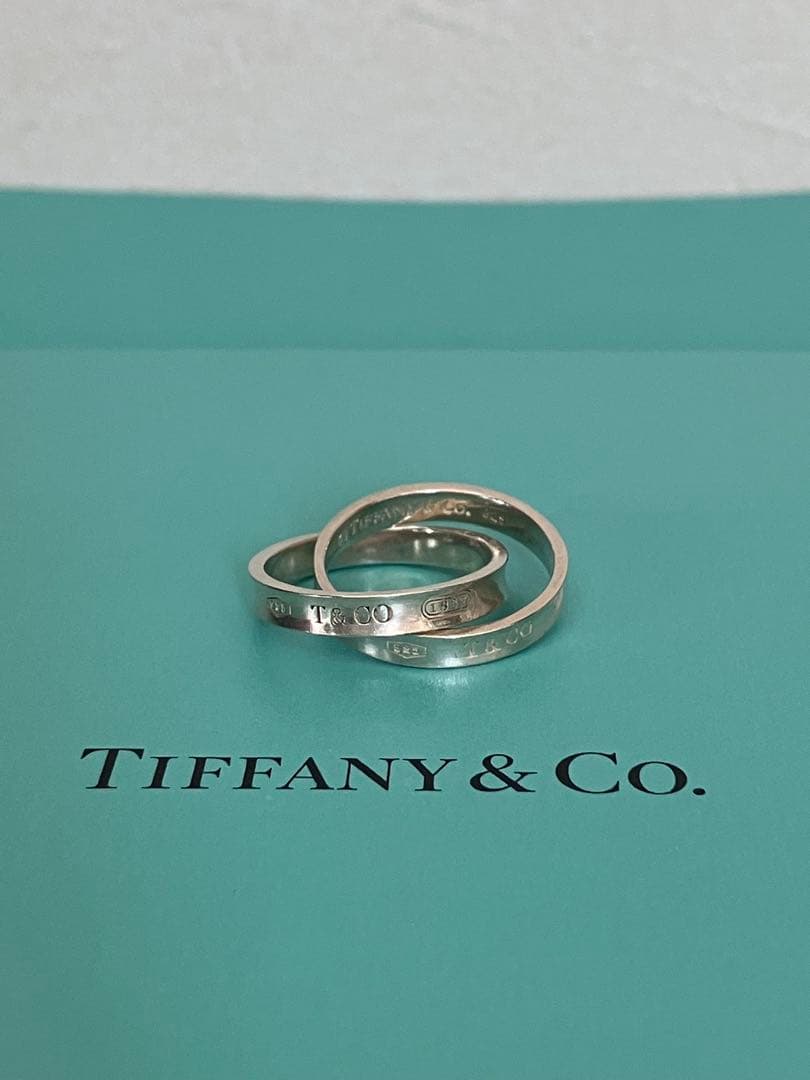 9～10号TIFFANY インターロッキング サークル リング 1837 2連