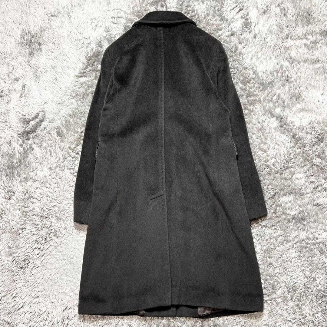 マレーラ MaxMaraカシミヤ混　チェスターコート M〜L相当　チャコール