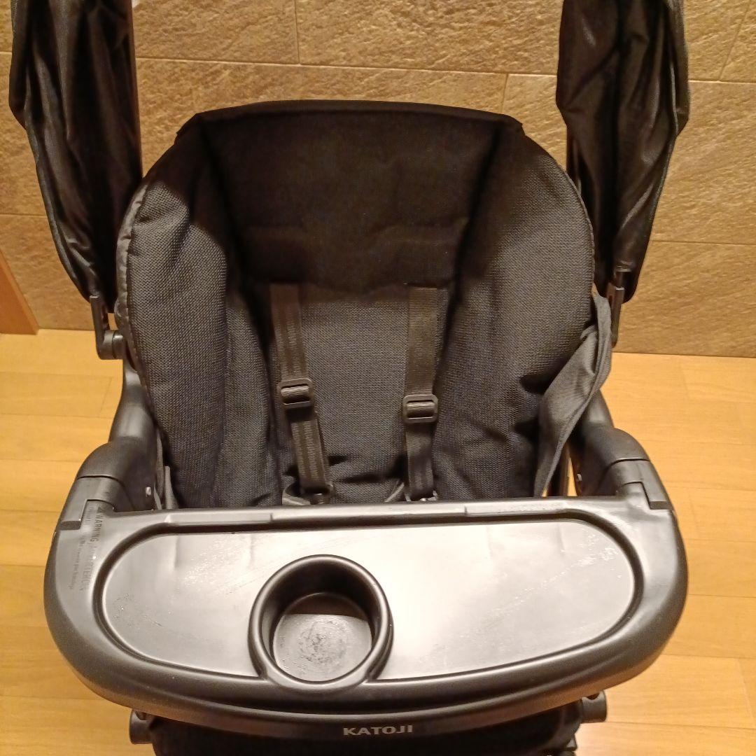 【美品】KATOJI 二人でゴーdx デラックス 二人乗り ベビーカー ブラック