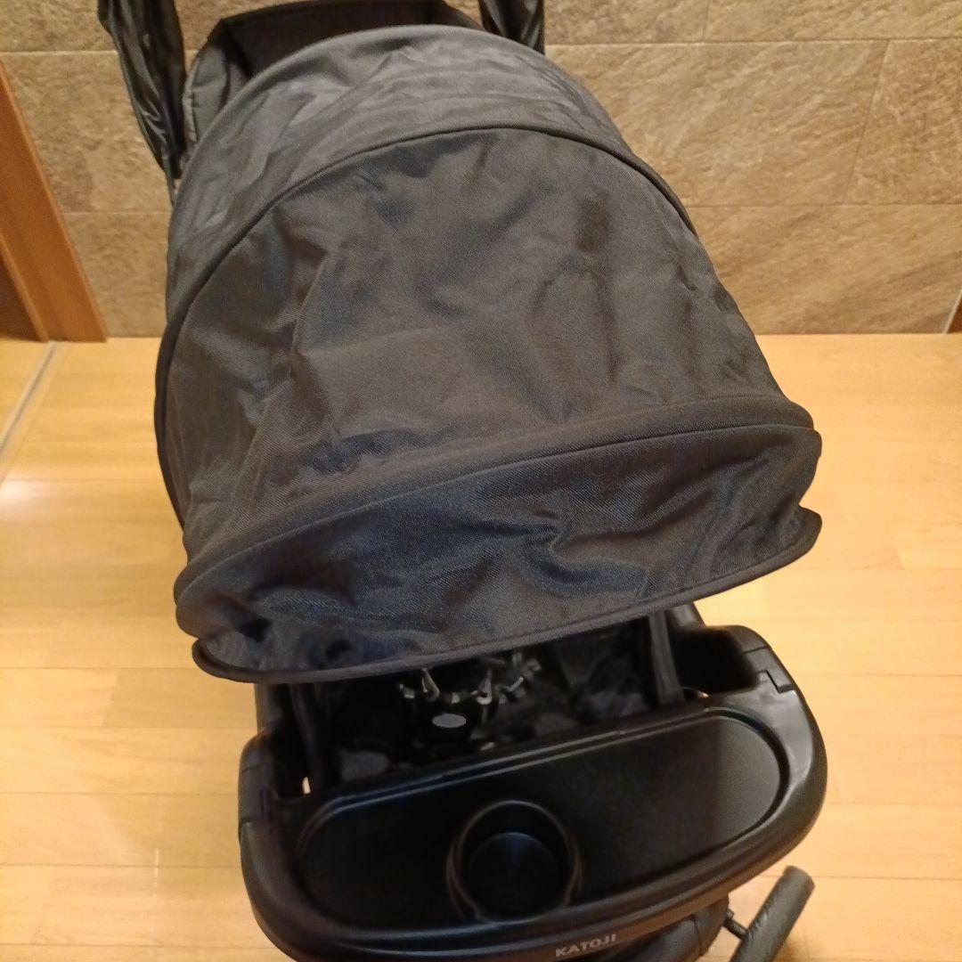 【美品】KATOJI 二人でゴーdx デラックス 二人乗り ベビーカー ブラック
