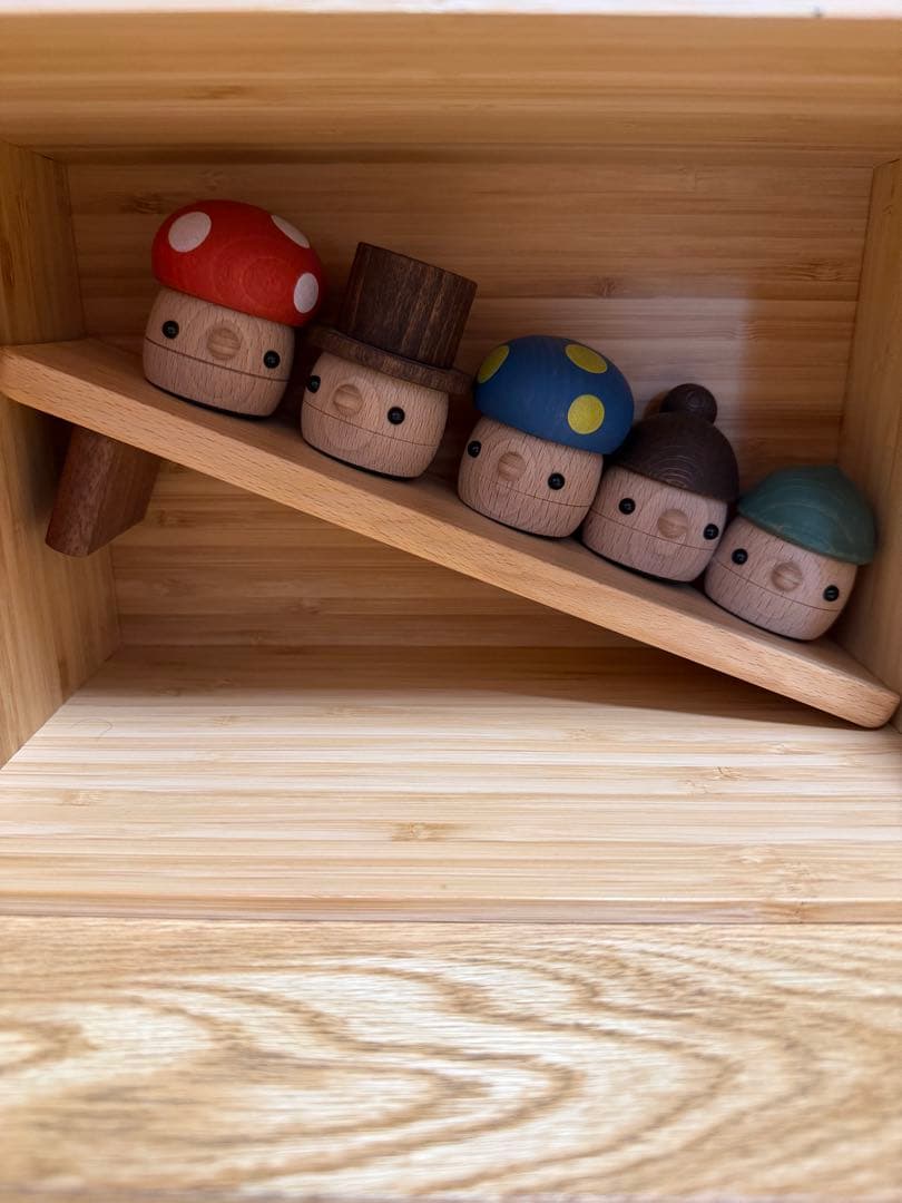 こまむぐ　どんぐりころころ　ぱぱ　まま　きのこ　こども　坂　セット　中古