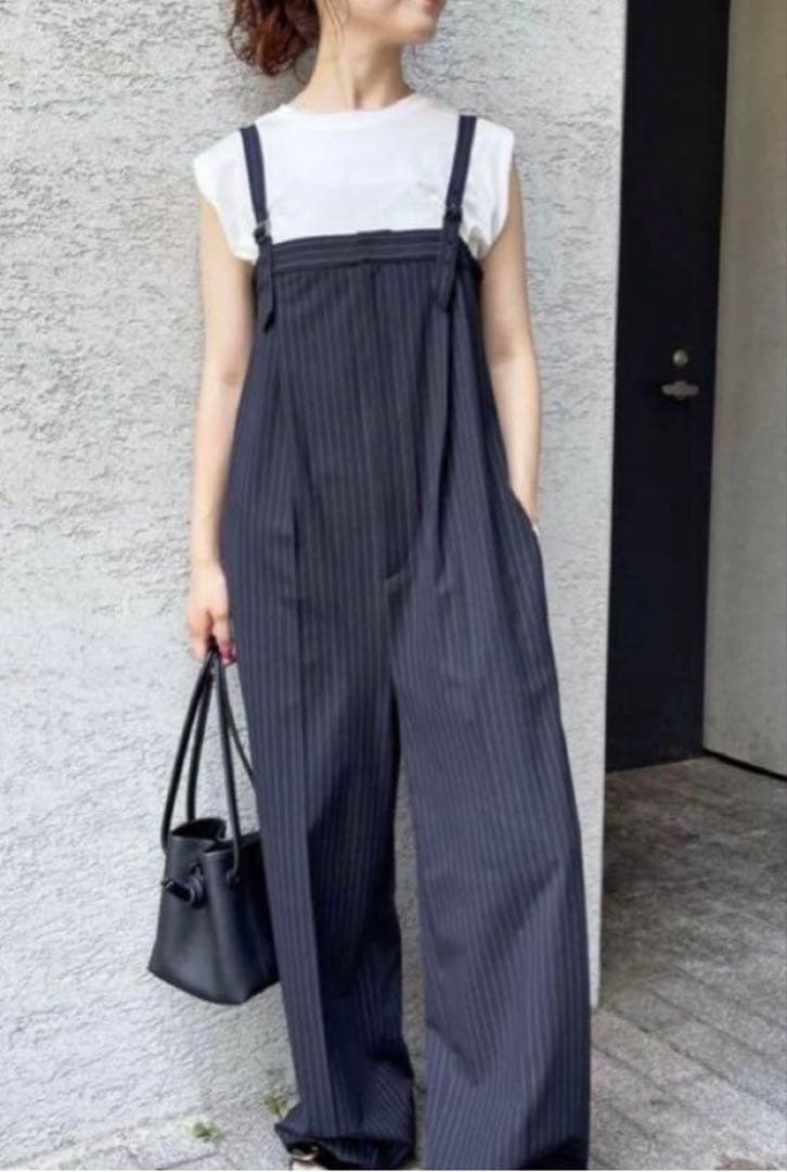 試着のみ極美品！スピックアンドスパン　ベアオールインワン