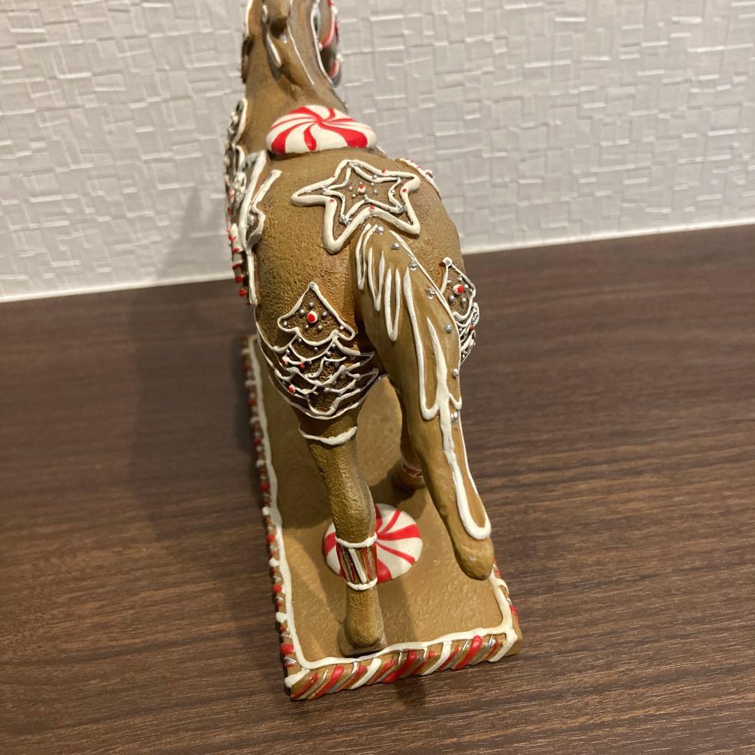 （クリスマスセール）ジンジャーブレッドホース 陶器製 約25cm 馬