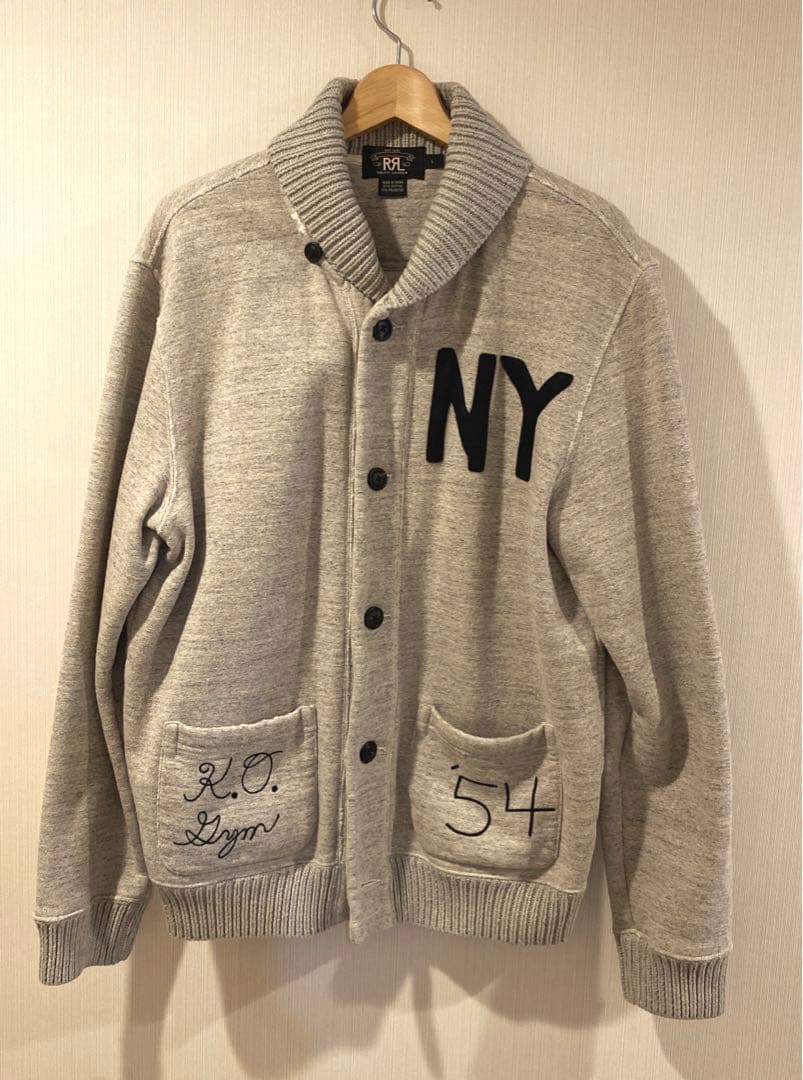 希少　RRL ショールカラー　スウェットカーディガン