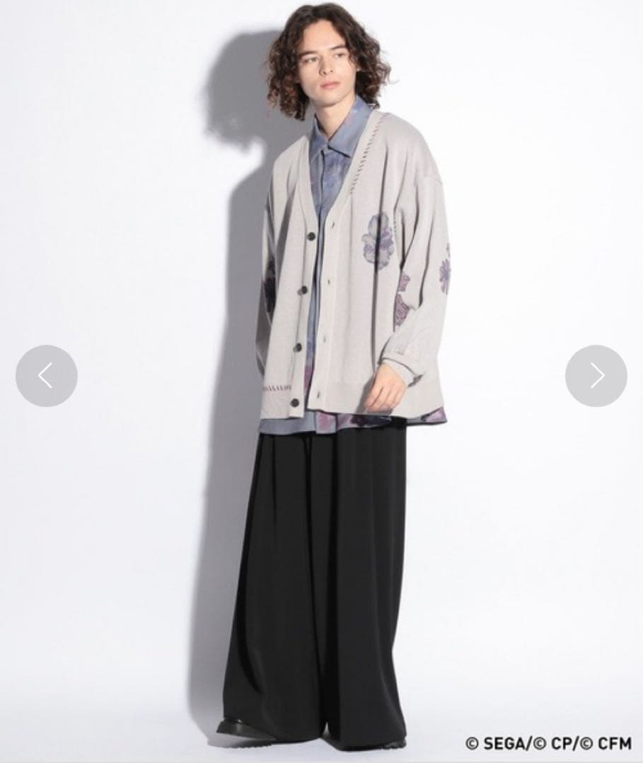 完売品‼️プロセカ×ZOZOZTOWN 東雲絵名フラワーニットカーディガングレーM