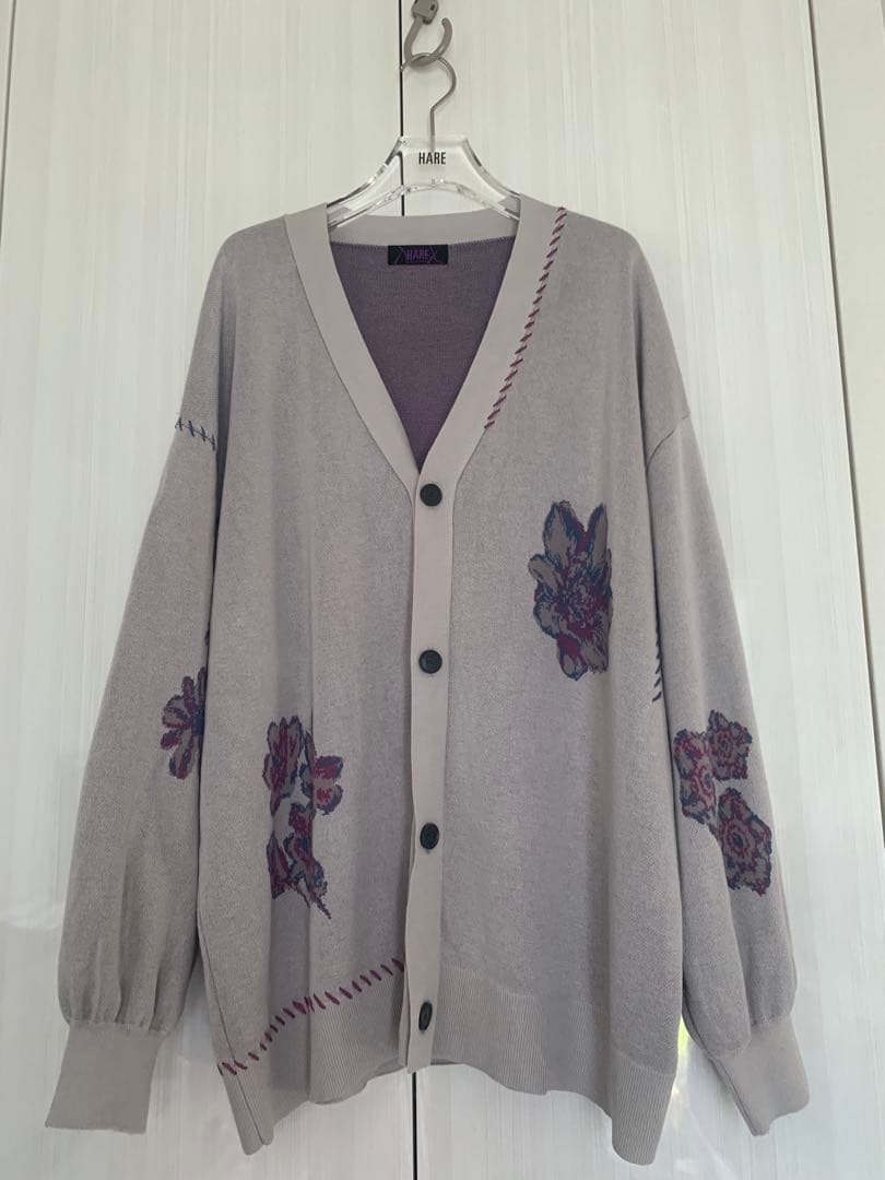 完売品‼️プロセカ×ZOZOZTOWN 東雲絵名フラワーニットカーディガングレーM