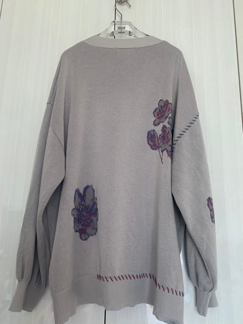 完売品‼️プロセカ×ZOZOZTOWN 東雲絵名フラワーニットカーディガングレーM