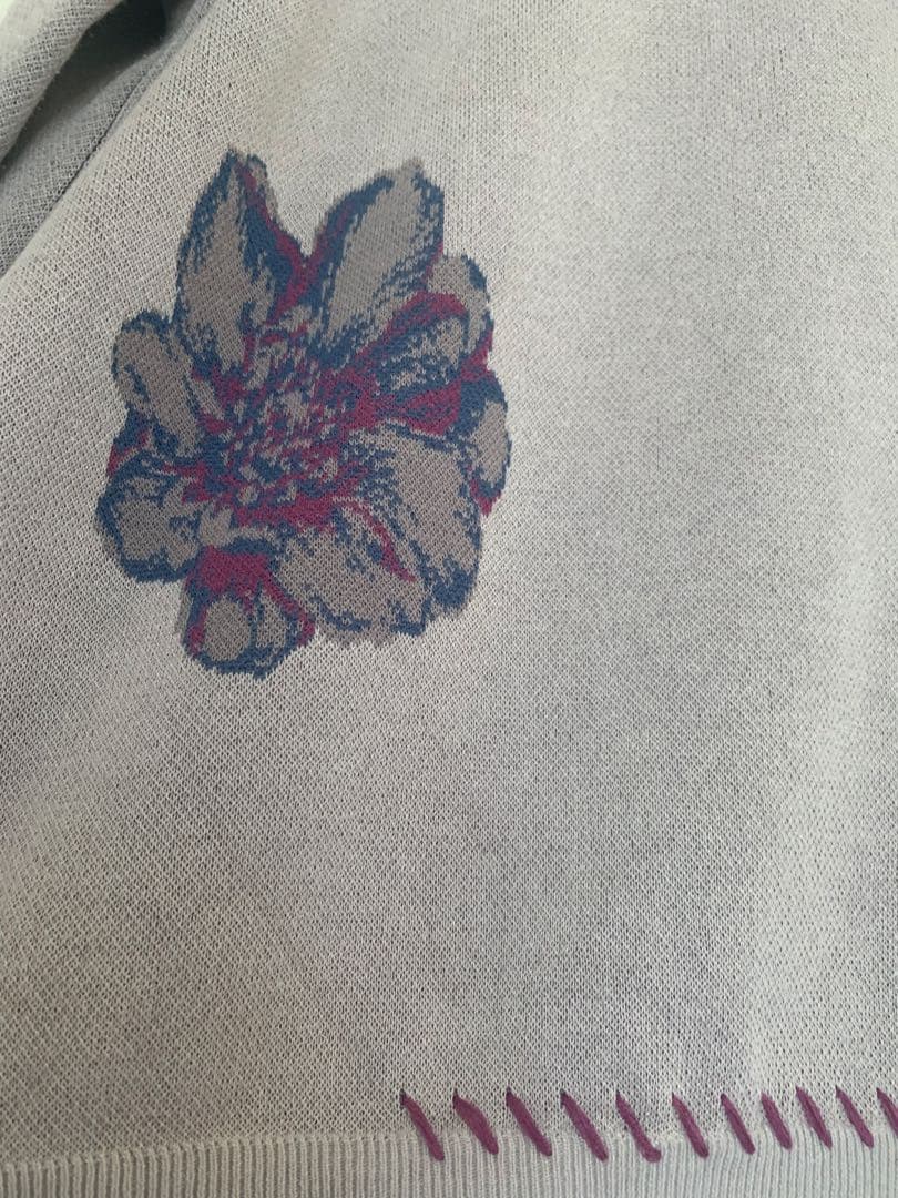 完売品‼️プロセカ×ZOZOZTOWN 東雲絵名フラワーニットカーディガングレーM