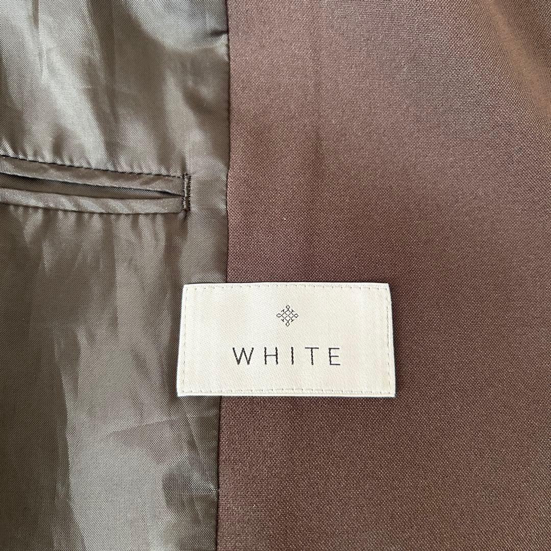美品！THE SUIT COMPANY WHITE ストレッチパンツスーツ38