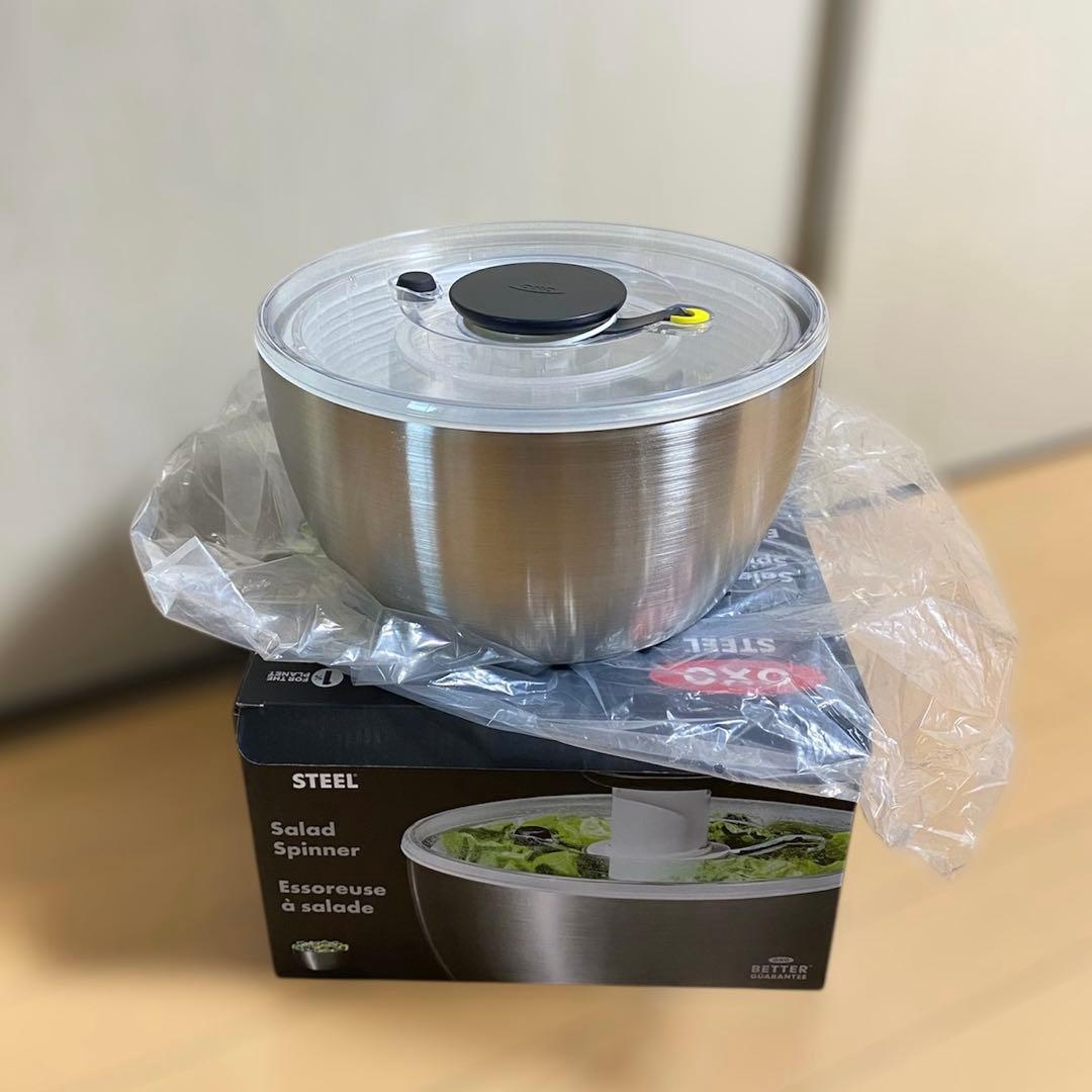 OXO オクソー サラダスピナー ステンレス 野菜水切り器