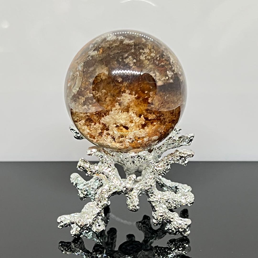 ⬛︎ ガーデンクォーツ スフィア 約37㎜　台座付き