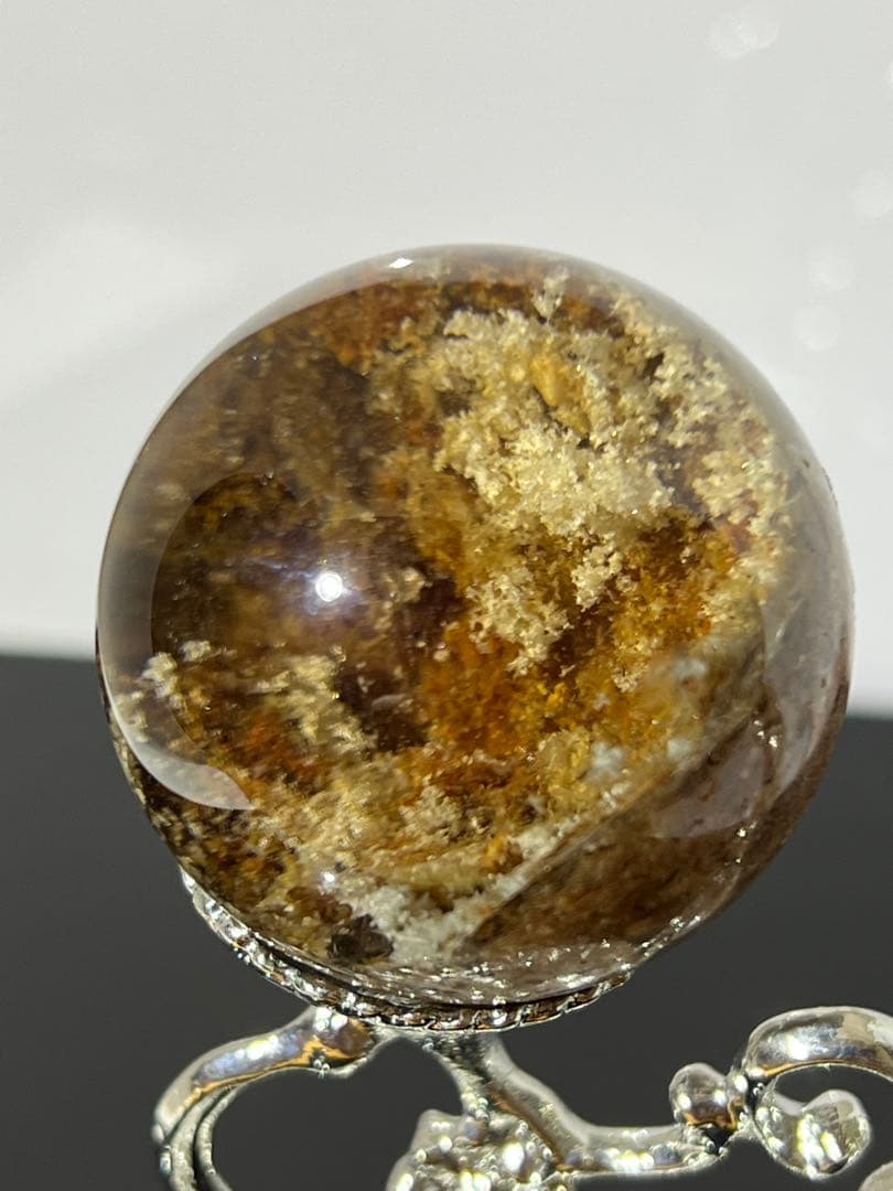 ⬛︎ ガーデンクォーツ スフィア 約37㎜　台座付き