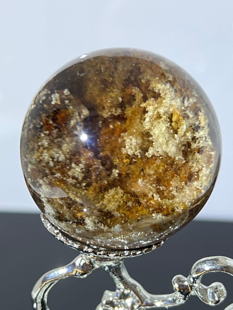 ⬛︎ ガーデンクォーツ スフィア 約37㎜　台座付き