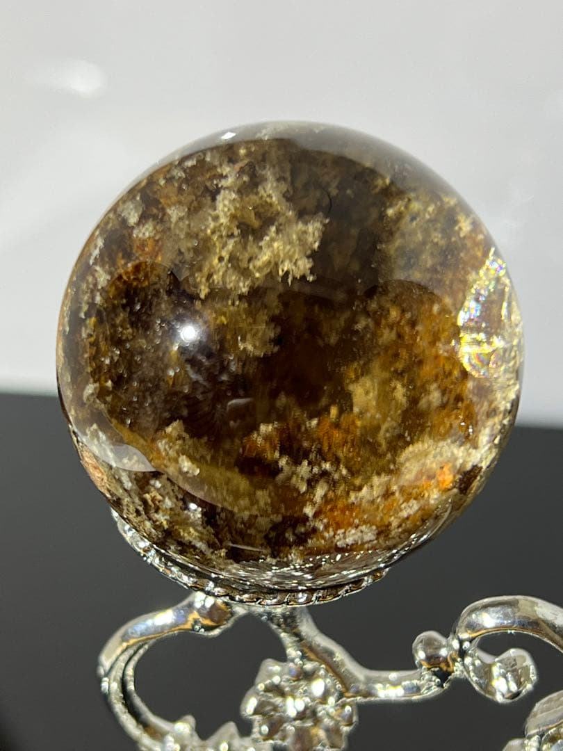 ⬛︎ ガーデンクォーツ スフィア 約37㎜　台座付き