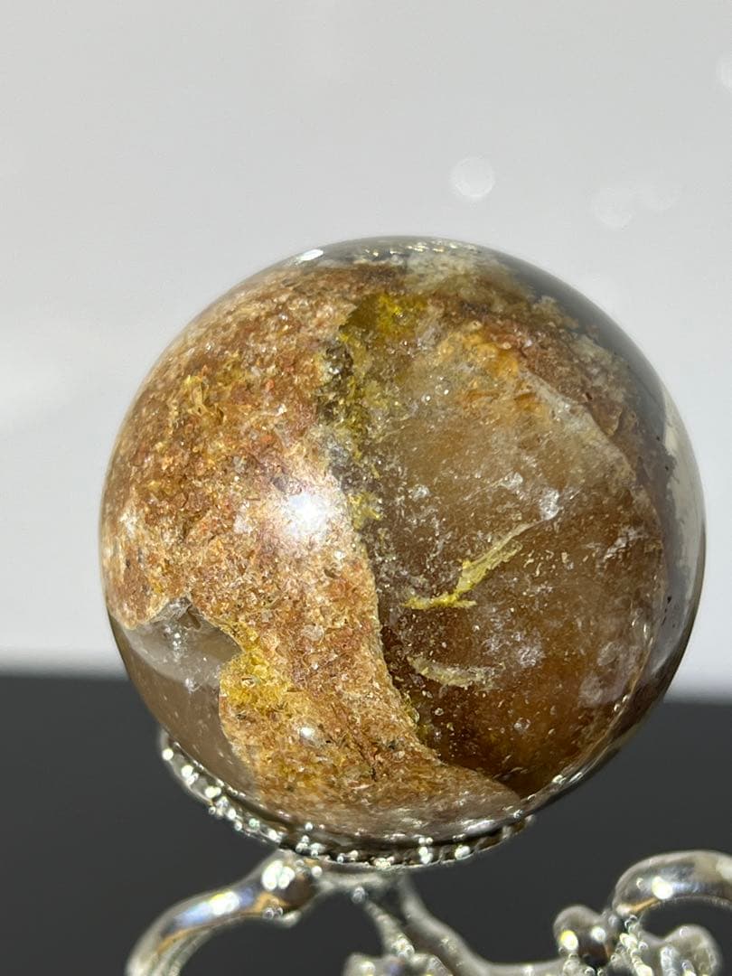 ⬛︎ ガーデンクォーツ スフィア 約37㎜　台座付き