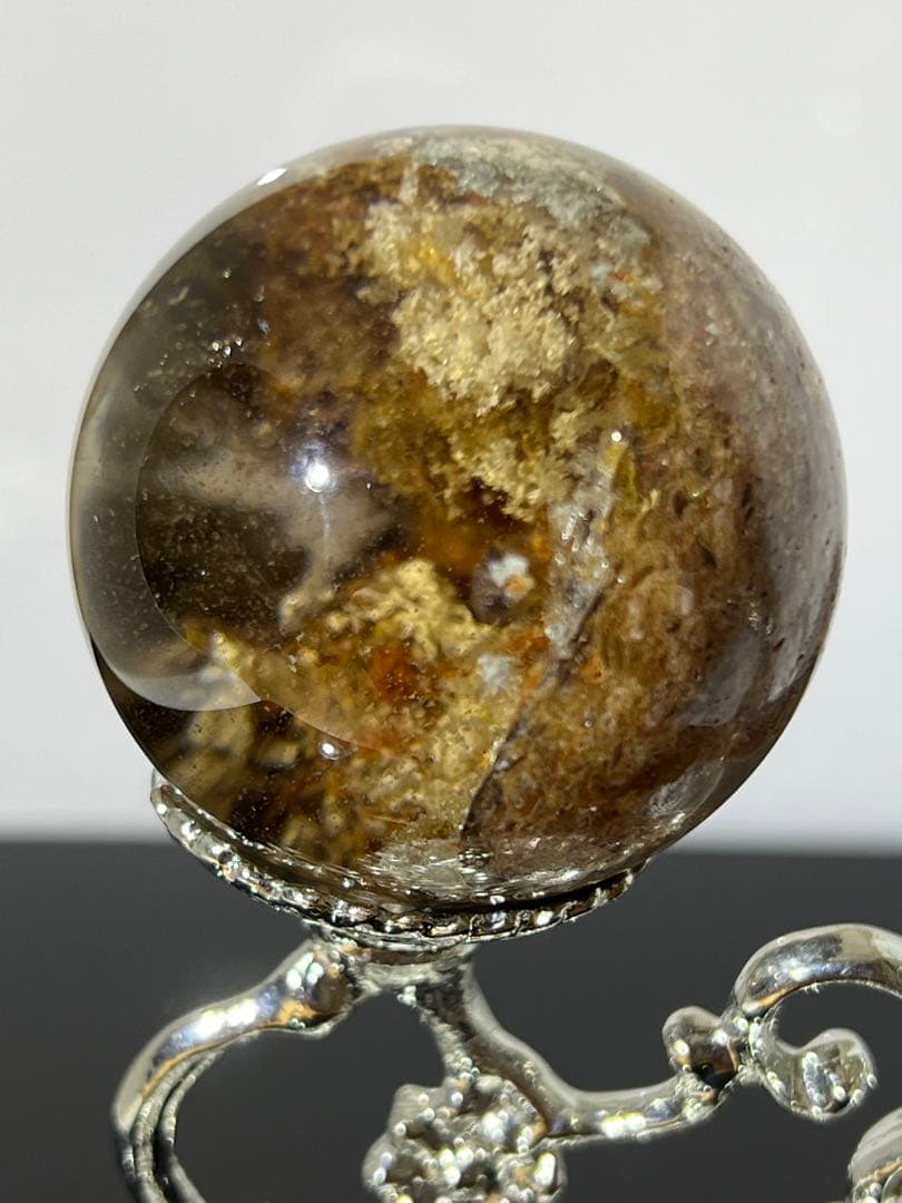 ⬛︎ ガーデンクォーツ スフィア 約37㎜　台座付き