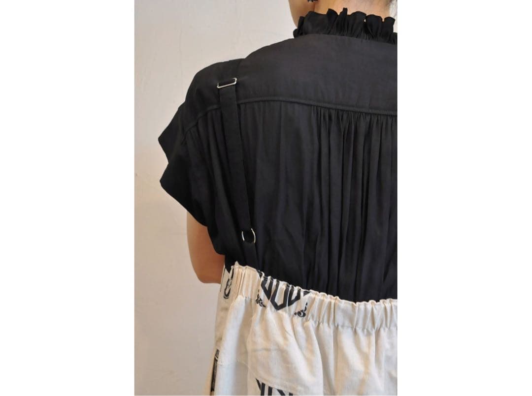 Thomas Magpie C/Linen PRINT overall 美品