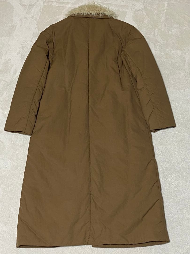 HERATO／へルト　井川遥　パディングロングコート　ファー付き