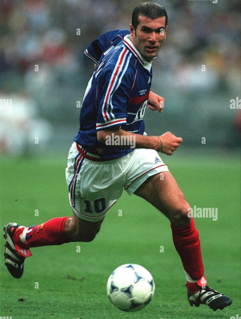 97-98　フランス代表　ジダン　アディダスオフィシャル　当時物ユニフォーム