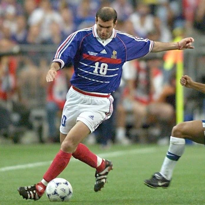 97-98　フランス代表　ジダン　アディダスオフィシャル　当時物ユニフォーム