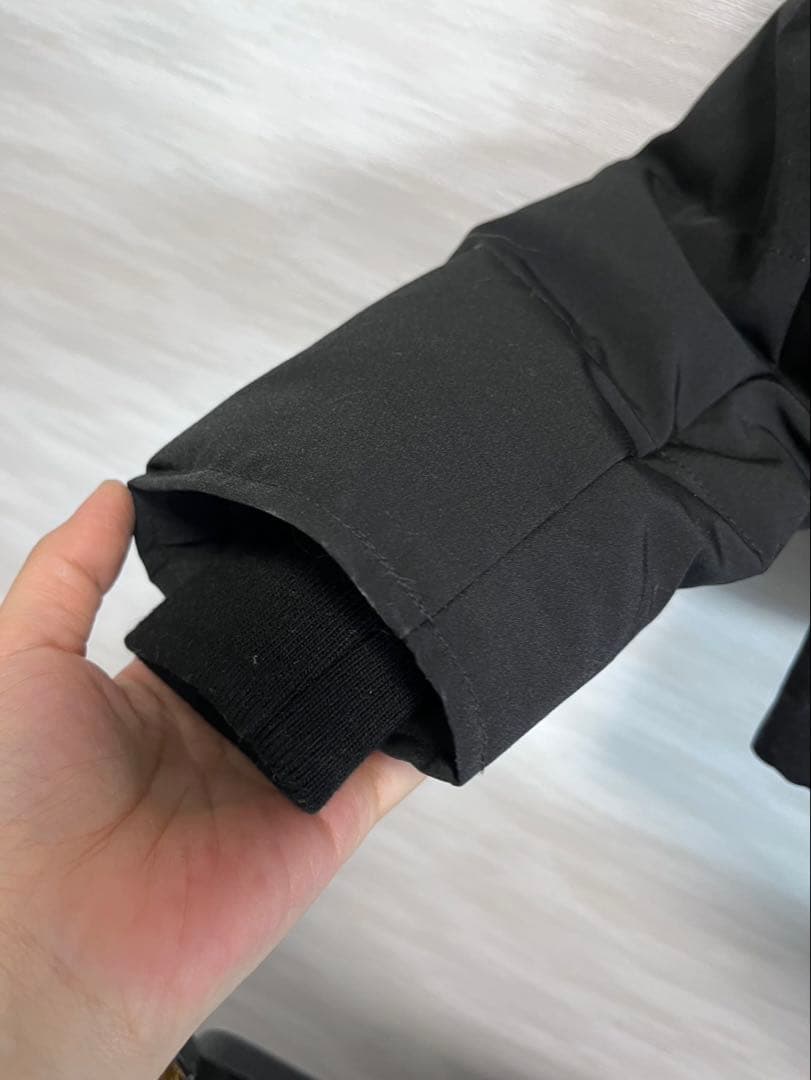 DANTON ブラック ダウンジャケット フード付き