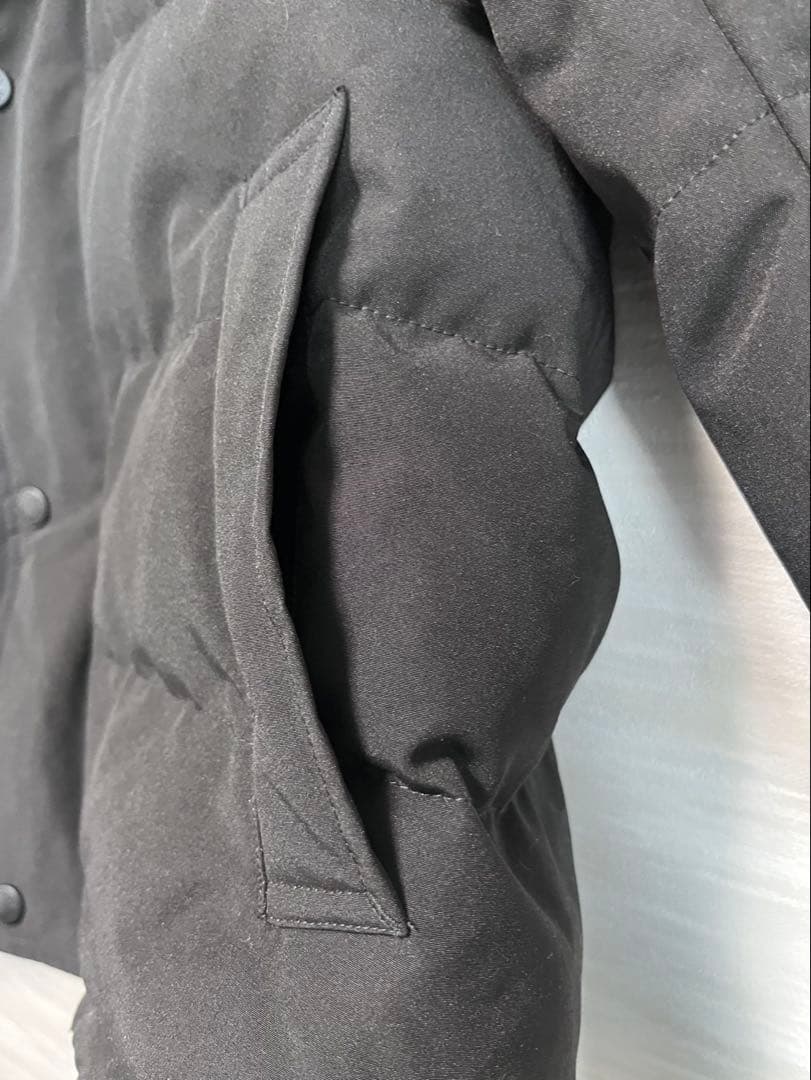 DANTON ブラック ダウンジャケット フード付き