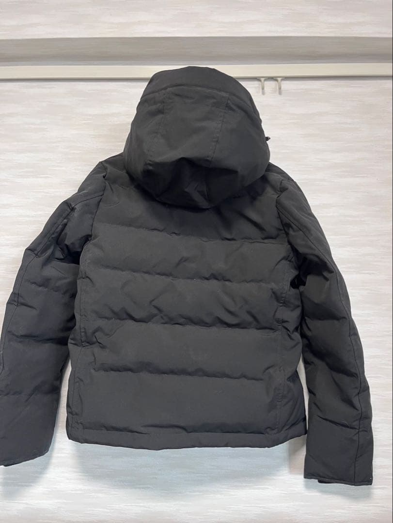 DANTON ブラック ダウンジャケット フード付き